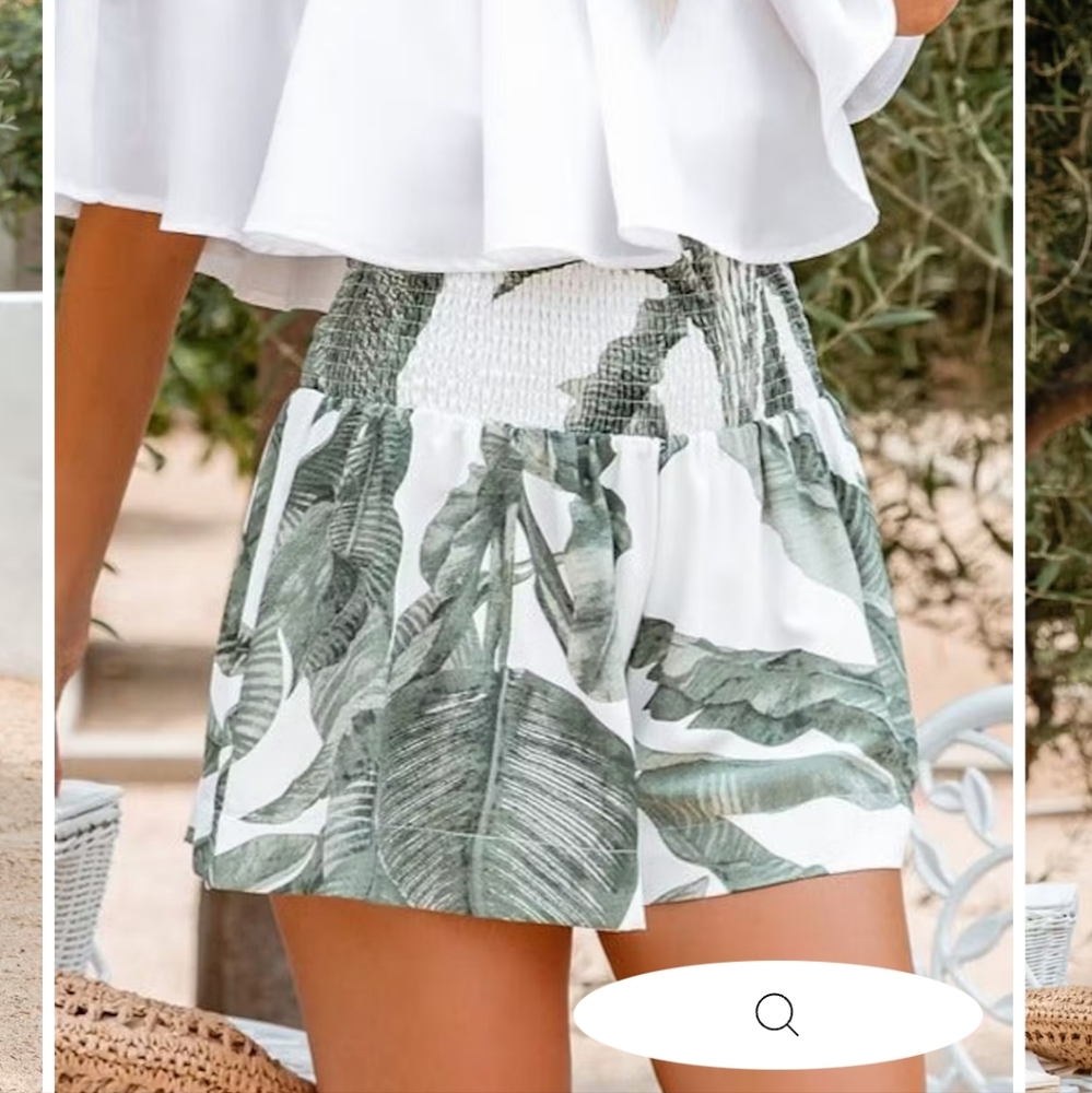 VICI palm print shorts